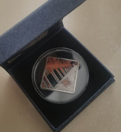 【随心拍&GetCoins】现代钱币拍卖第四十七期 帕劳2013年凡尔赛境厅方形彩色银币