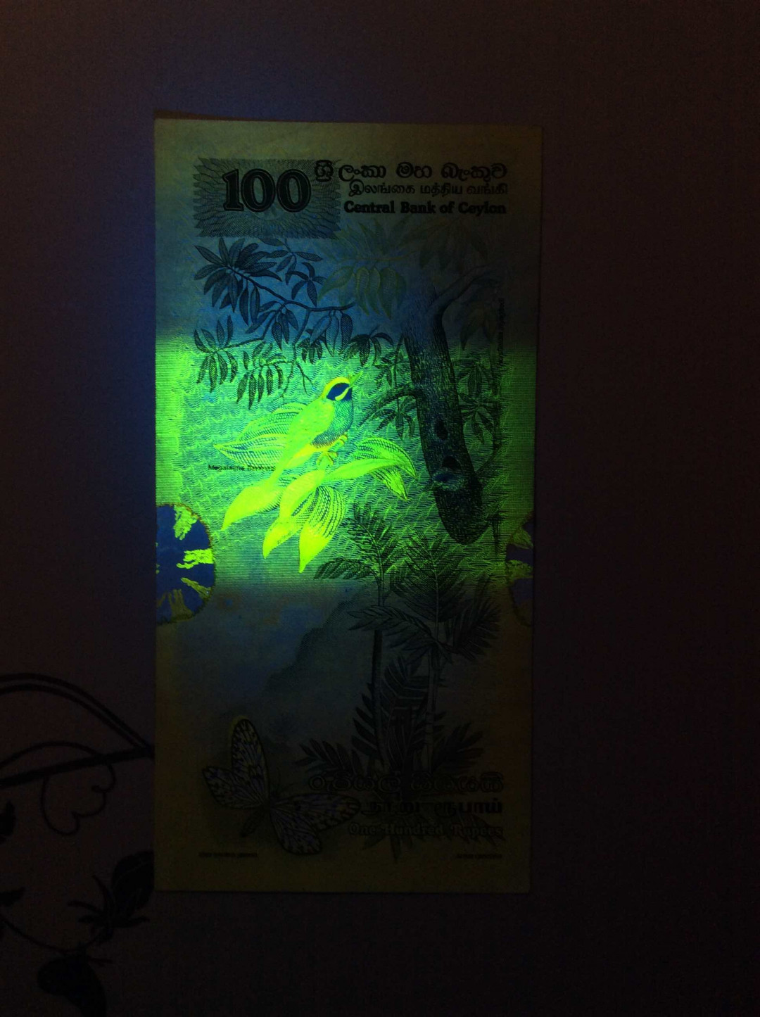 【收藏联盟】第132期拍卖——致敬女王（共60拍） 【一组6张】斯里兰卡 经典花鸟版 2-100卢比 UNC/AU/VF 品相如图