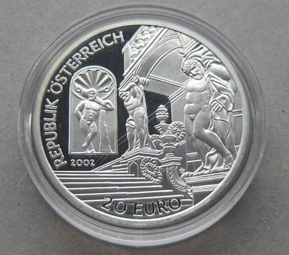 【币观天下】第104期钱币拍卖 奥地利2002年萨伏依的欧根亲王精制银币