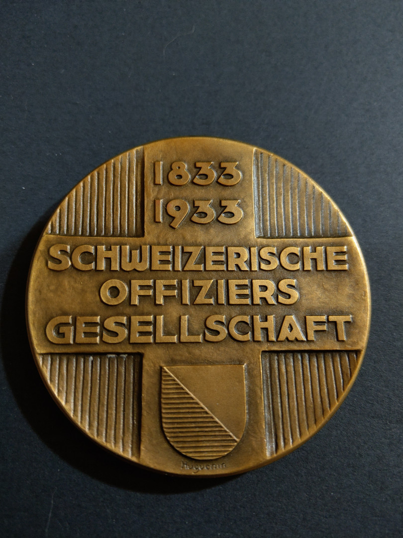 麦朵尔俱乐部第35场拍卖 1933年瑞士军官协会百年纪念章