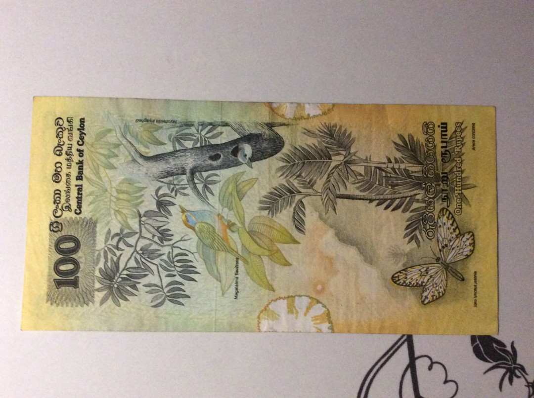 【收藏联盟】第132期拍卖——致敬女王（共60拍） 【一组6张】斯里兰卡 经典花鸟版 2-100卢比 UNC/AU/VF 品相如图