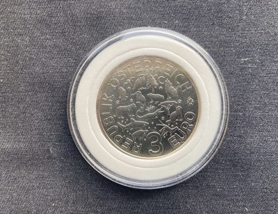 【随心拍&GetCoins】现代钱币拍卖第四十七期 【奥地利】奥地利夜光系列第一枚-蝙蝠