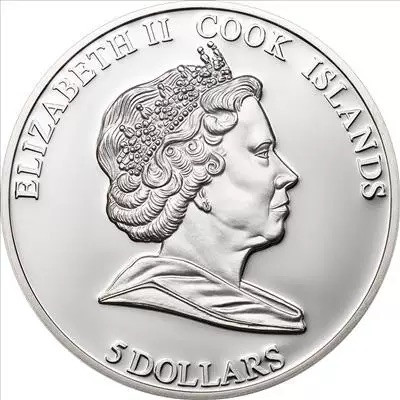 【随心拍&GetCoins】现代钱币拍卖第四十七期 库克2013年好莱坞明星克劳迪娅·卡汀娜纪念银币