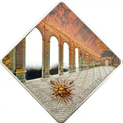 【随心拍&GetCoins】现代钱币拍卖第四十七期 帕劳2013年凡尔赛境厅方形彩色银币