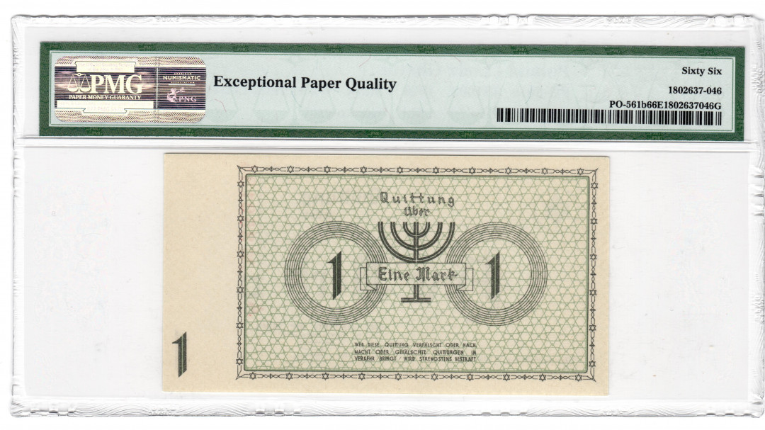 【收藏联盟】第132期拍卖——致敬女王（共60拍） 【一组2张】PMG66 波兰1940年1马克 PO-561b&丹麦1930年100克朗 P-28a PMG45 