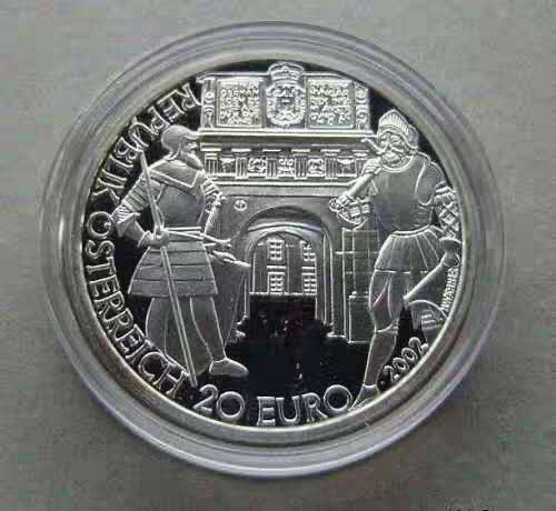 【币观天下】第104期钱币拍卖 奥地利2002年斐迪南一世精制银币