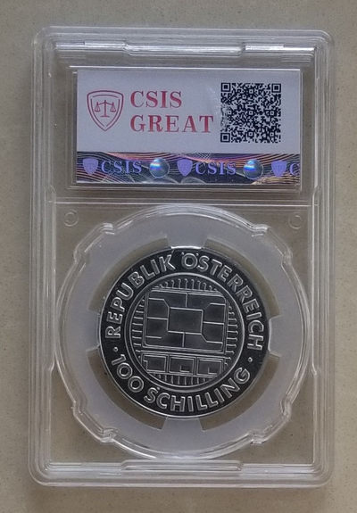 【随心拍&GetCoins】现代钱币拍卖第四十七期 奥地利2000年千禧年银钛双金属纪念币