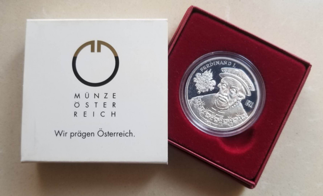 【币观天下】第104期钱币拍卖 奥地利2002年斐迪南一世精制银币