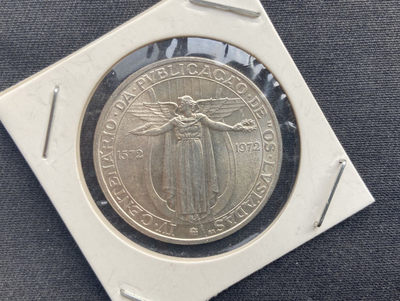 【随心拍&GetCoins】现代钱币拍卖第四十七期 葡萄牙50埃斯库多银币 1972年 纪念卢济塔尼亚人英雄史诗400周年银币秒杀
