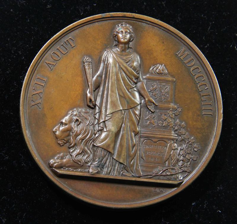 欧洲古典章拍卖（第36场） 比利时1853年利奥波德王子大婚