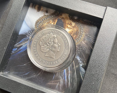 【随心拍&GetCoins】现代钱币拍卖第四十七期 【纽埃】高浮雕面具系列第一枚：威尼斯面具