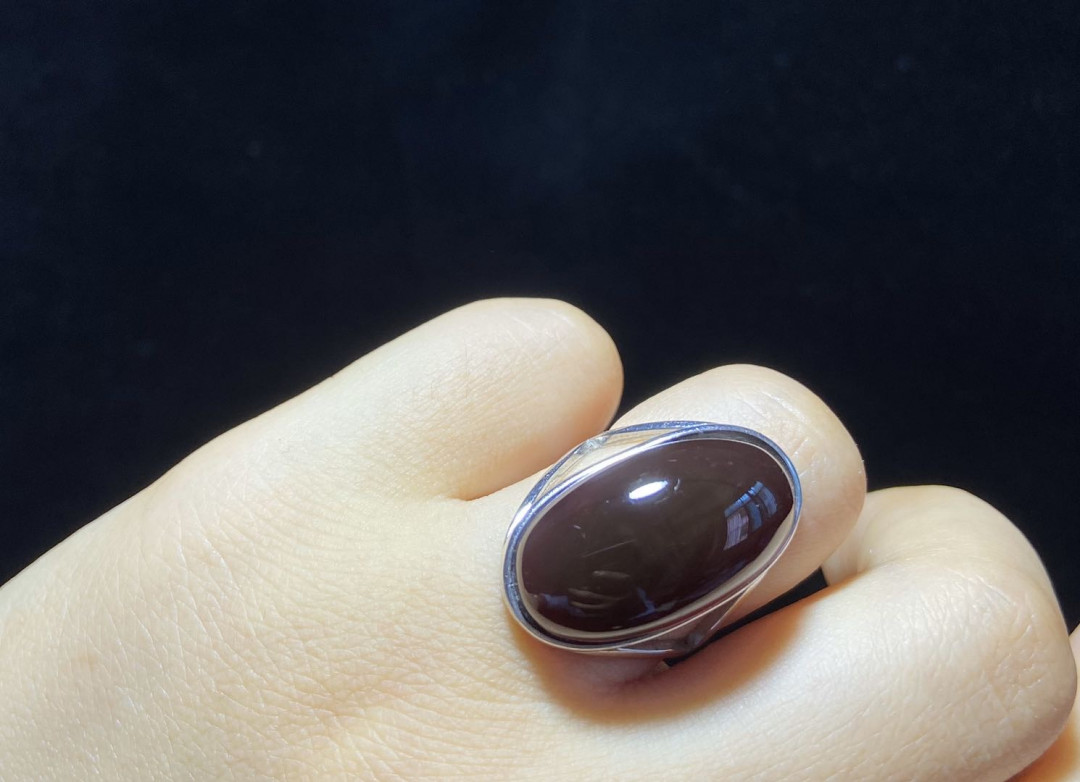 多米尼加蓝珀-缅甸琥珀 缅甸血珀女戒