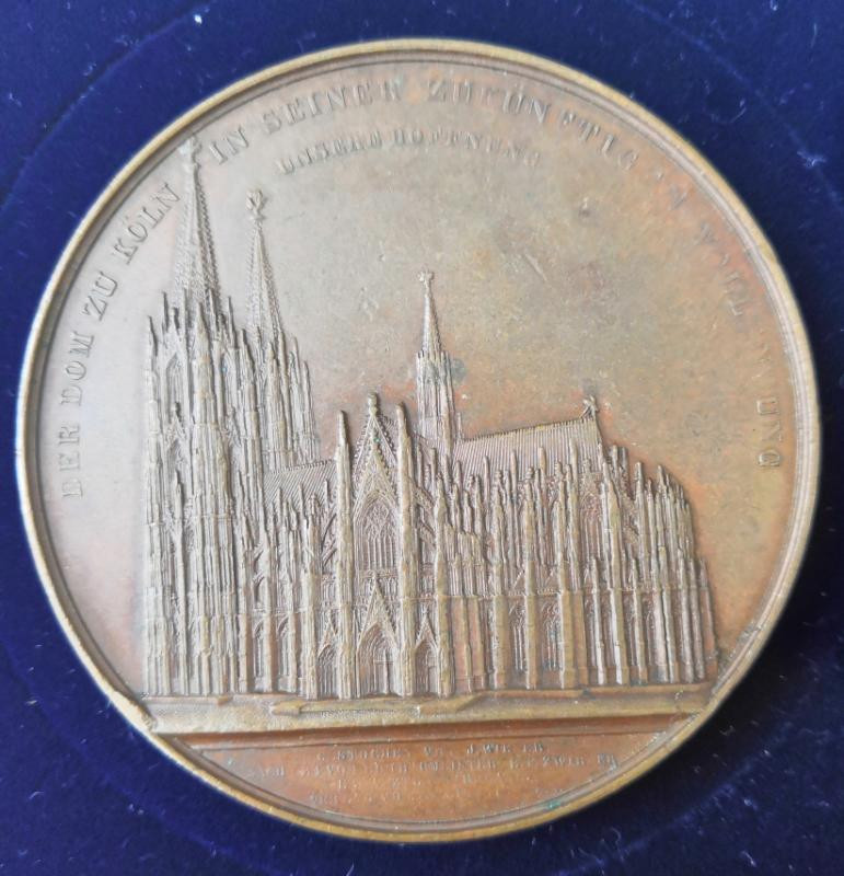 欧洲古典章拍卖（第36场） 1861年科隆大教堂铜章
