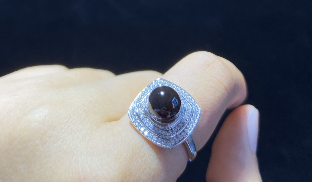 多米尼加蓝珀-缅甸琥珀 缅甸血珀女戒