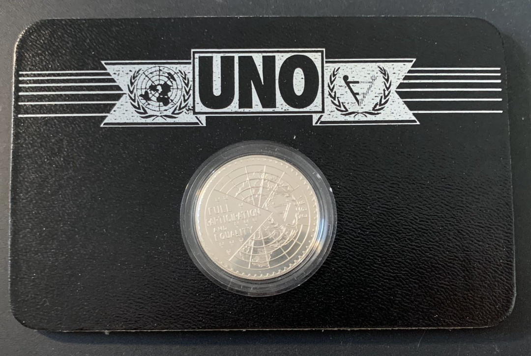 紫瑗钱币—微拍第49期  莱索托 1983年 残疾人年 25马落蒂 28.28克 0.925银 德国原装卡