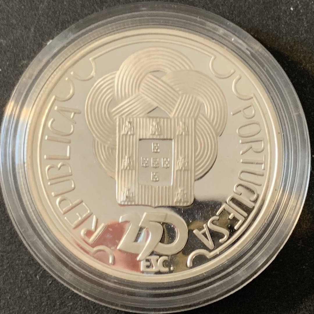 紫瑗钱币—微拍第49期  葡萄牙 1988年 汉城奥运会 跑步 250埃斯库多 28克 0.925银
