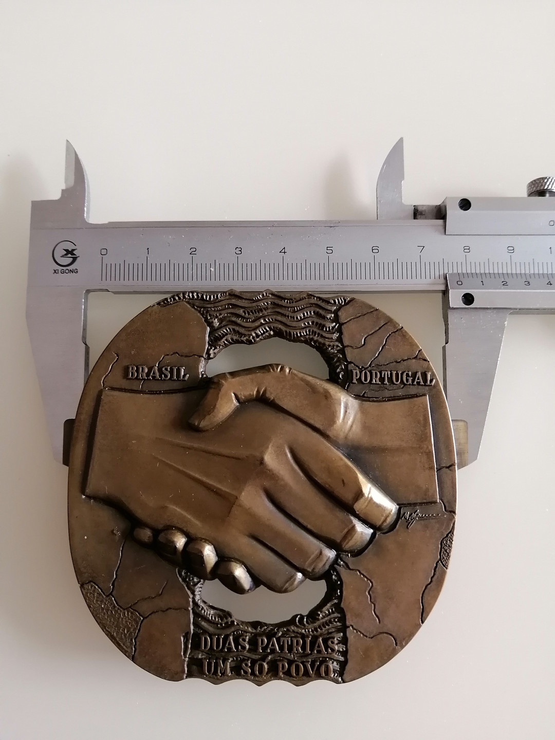 欧洲古典章拍卖（第36场） 葡萄牙铜章跨越海峡的握手