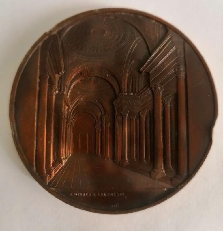 欧洲古典章拍卖（第36场） 1858年法国先贤祠铜章