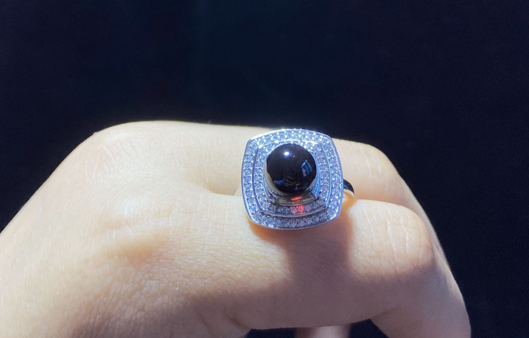 多米尼加蓝珀-缅甸琥珀 缅甸血珀女戒