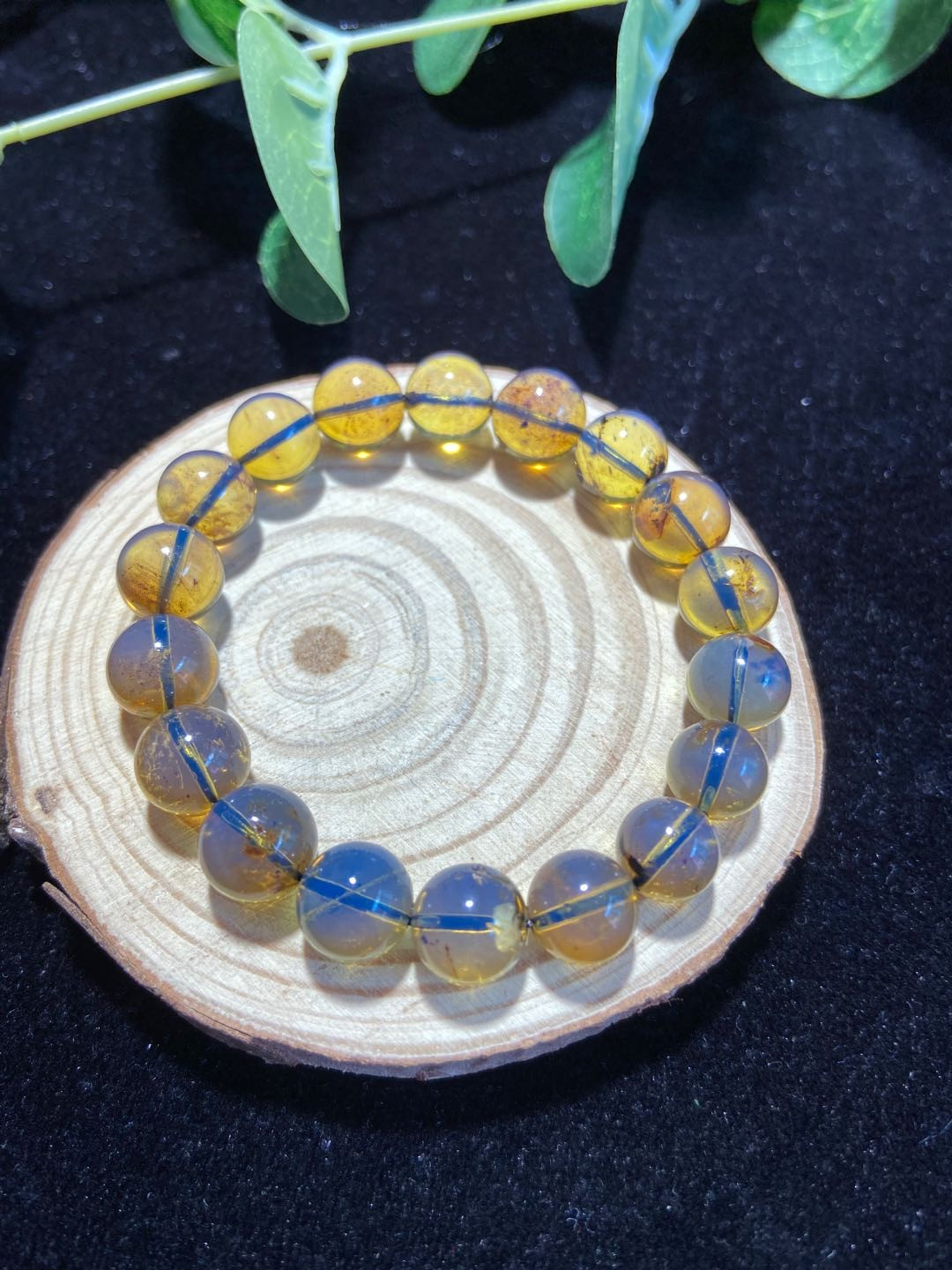 多米尼加蓝珀-缅甸琥珀 多米尼加蓝珀手串