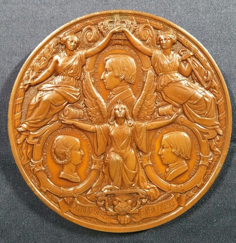 欧洲古典章拍卖（第36场） 1850年比利时皇后玛丽露易丝逝世纪念 