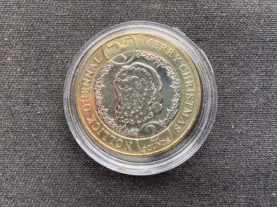 【随心拍&GetCoins】现代钱币拍卖第四十七期 【马恩岛】马恩岛2019的2镑双色币