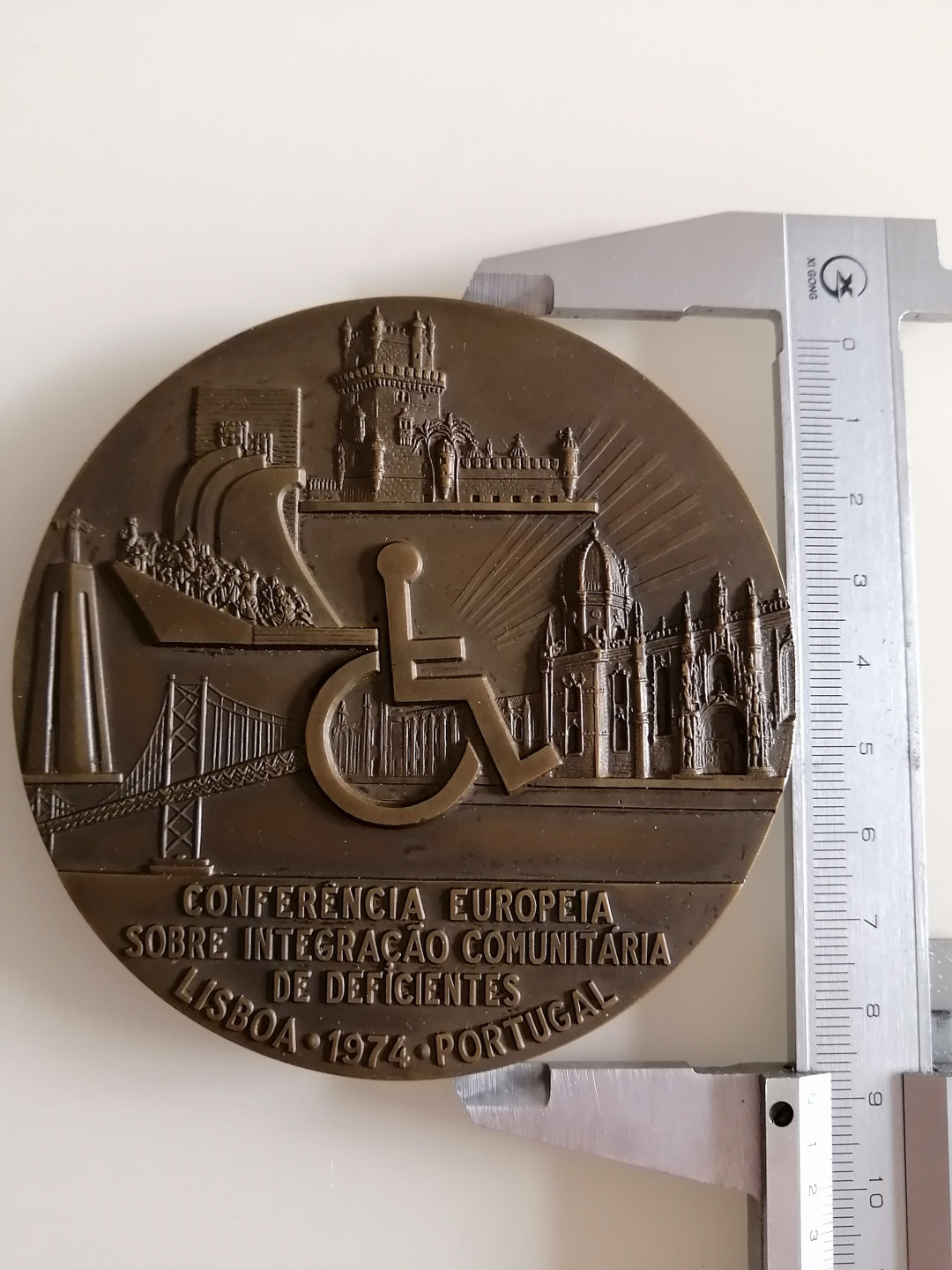 欧洲古典章拍卖（第36场） 1974年葡萄牙里斯本铜章