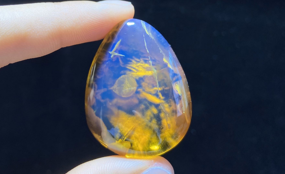 多米尼加蓝珀-缅甸琥珀 缅甸金蓝