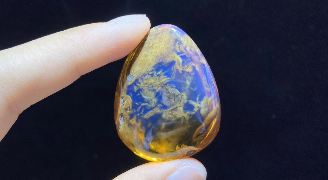 多米尼加蓝珀-缅甸琥珀 缅甸金蓝