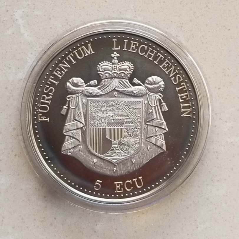 【币观天下】第104期钱币拍卖 列支敦士登1993年古登博格城堡5ECU纪念币