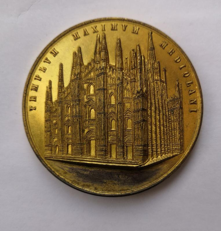 欧洲古典章拍卖（第36场） 1859年意大利米兰大教堂镀金