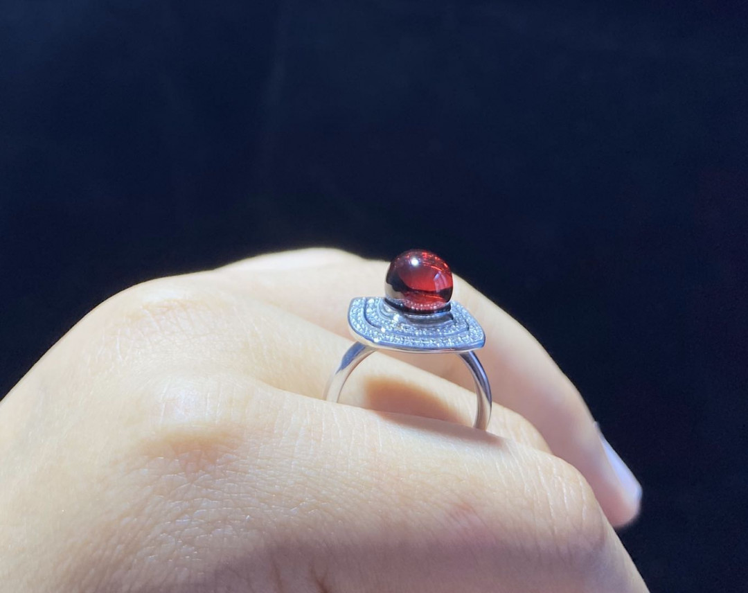 多米尼加蓝珀-缅甸琥珀 缅甸血珀女戒