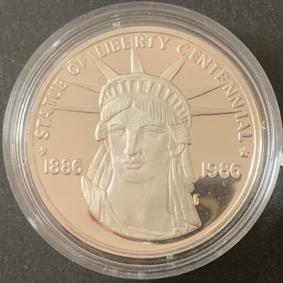 紫瑗钱币—微拍第49期  美国 1986年 托马斯 杰弗逊 银章 28.35克 0.925银 精制