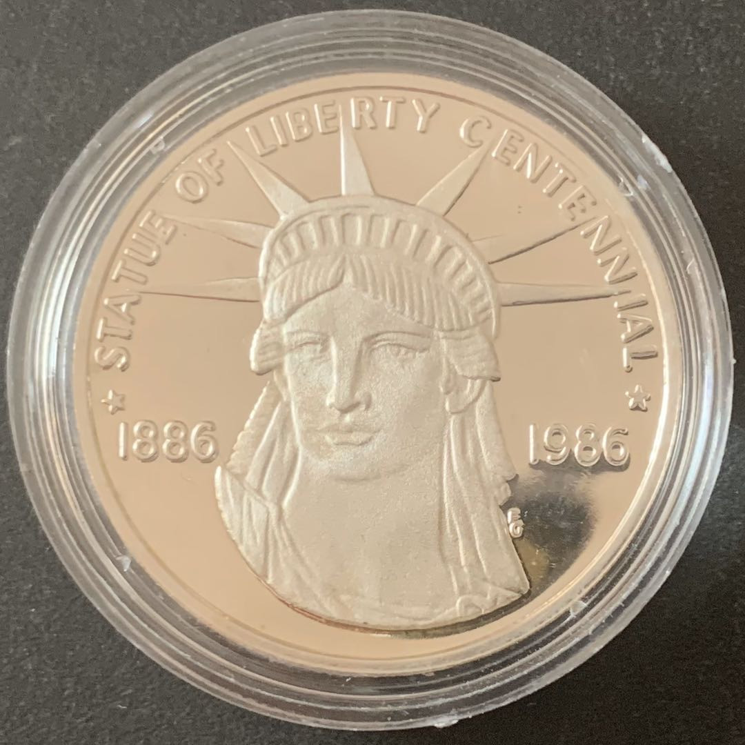 紫瑗钱币—微拍第49期  美国 1986年 亨利 福特 银章 28.35克 0.925银 精制