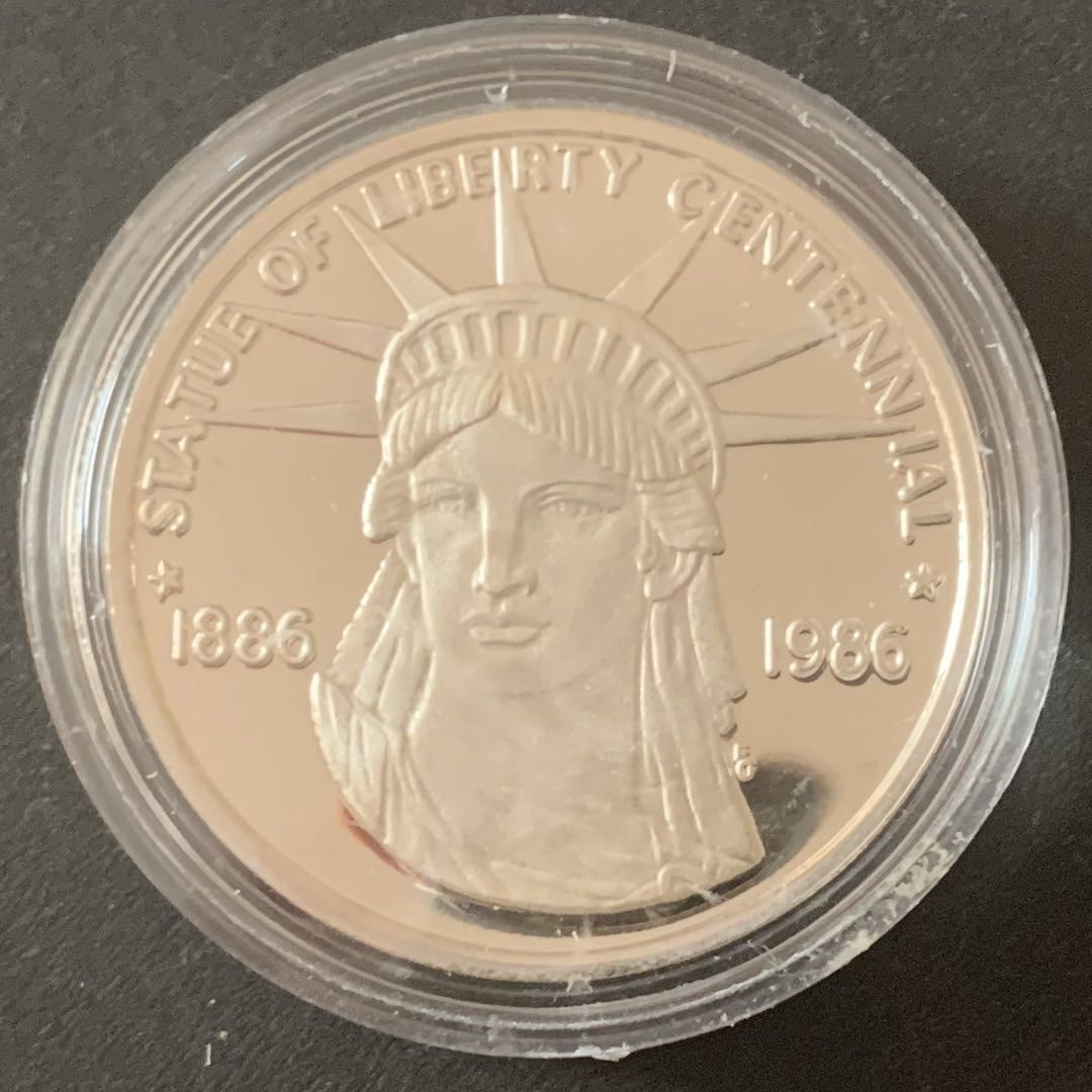 紫瑗钱币—微拍第49期  美国 1986年 艾森豪威尔 银章 28.35克 0.925银 精制