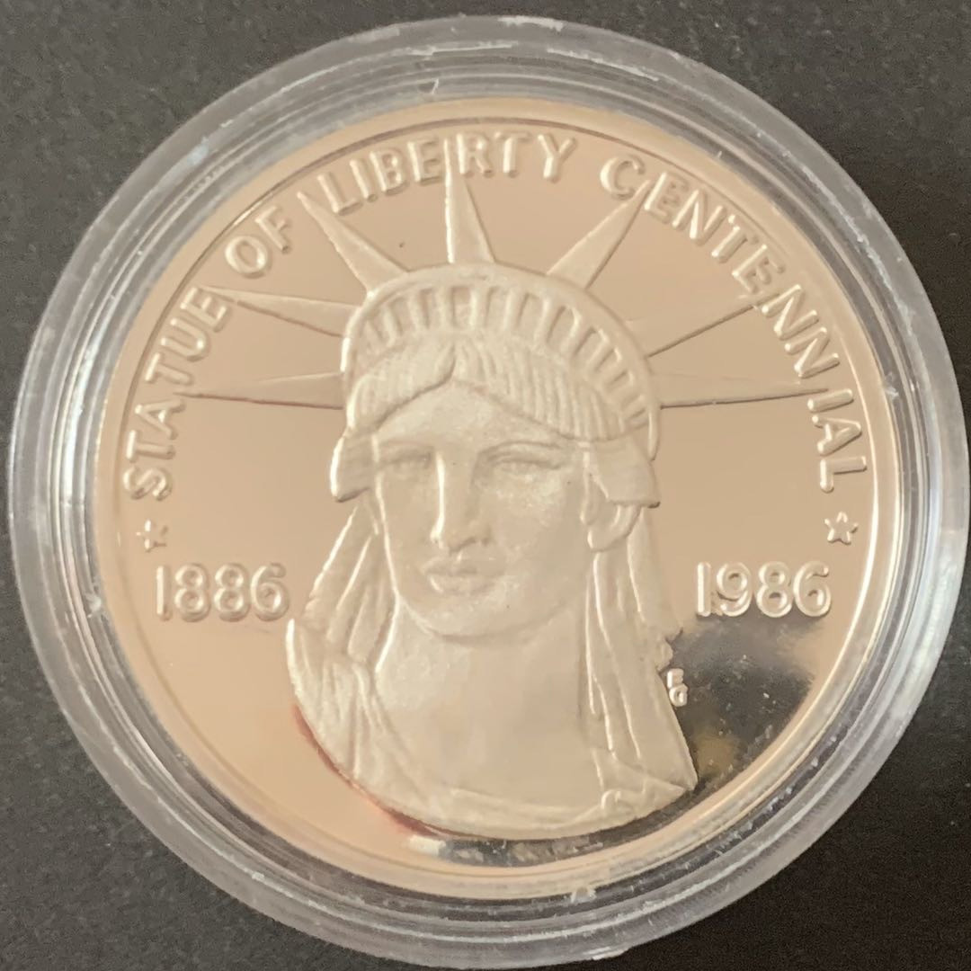 紫瑗钱币—微拍第49期  美国 1986年 约翰 肯尼迪 银章 28.35克 0.925银 精制