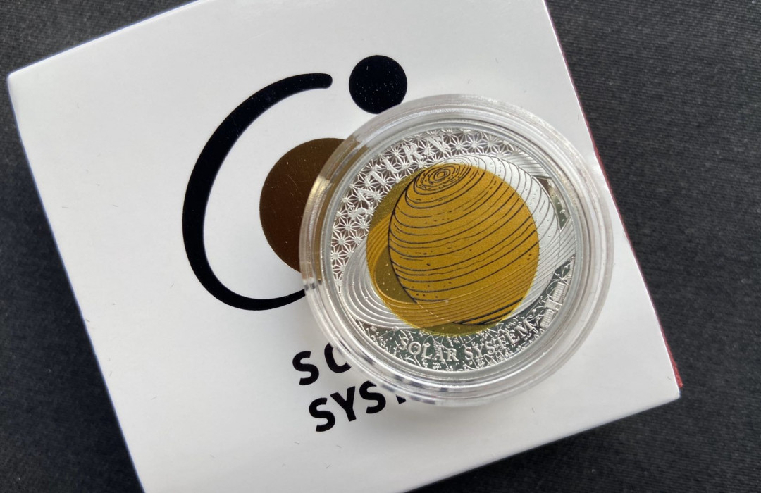 【币观天下】第104期钱币拍卖 【帕劳】帕劳三色银铌-土星【精制银币】