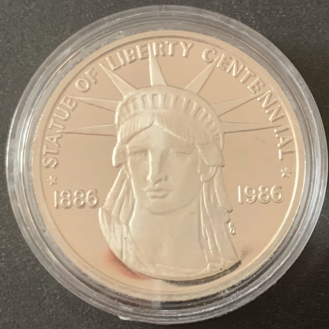 紫瑗钱币—微拍第49期  美国 1986年 威廉 克拉克 银章 28.35克 0.925银 精制
