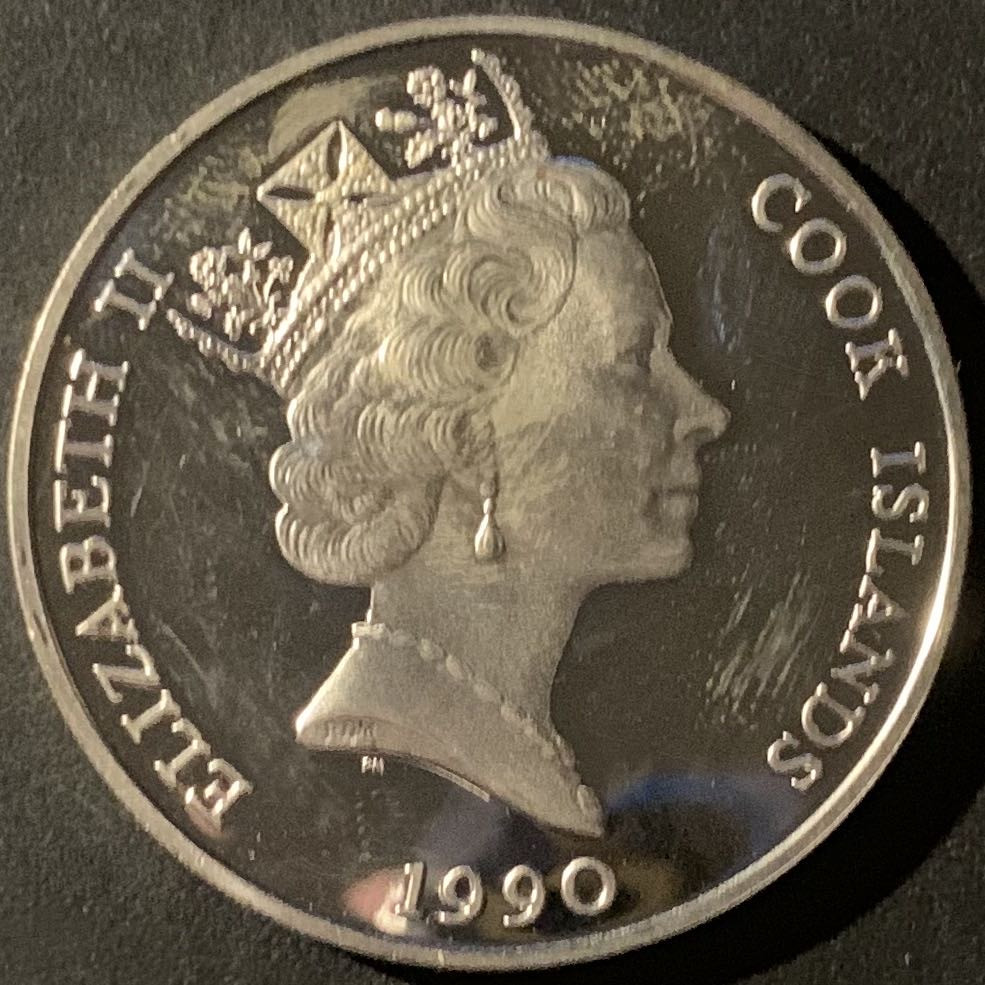 紫瑗钱币—微拍第50期  库克群岛 1990年 世界濒危野生动物系列 考拉 50元 19.8克 0.925银 精制