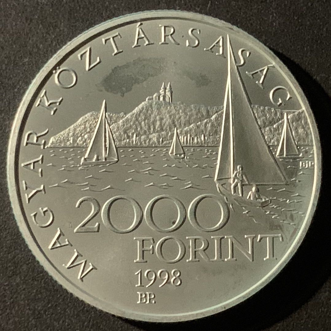 紫瑗钱币—微拍第50期  匈牙利 1998年 “凤凰号”全面起航 2000福林 31.46克 0.925银
