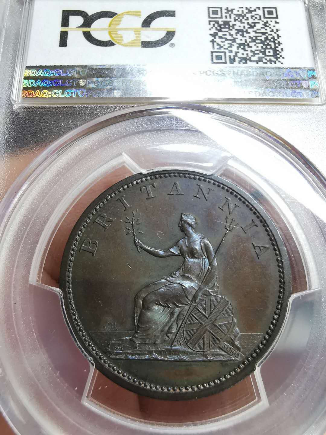 凡希社世界钱币微拍第一百十六期 荐！1806英国乔三1/2便士精铸NGC-PF62SOHO出品！