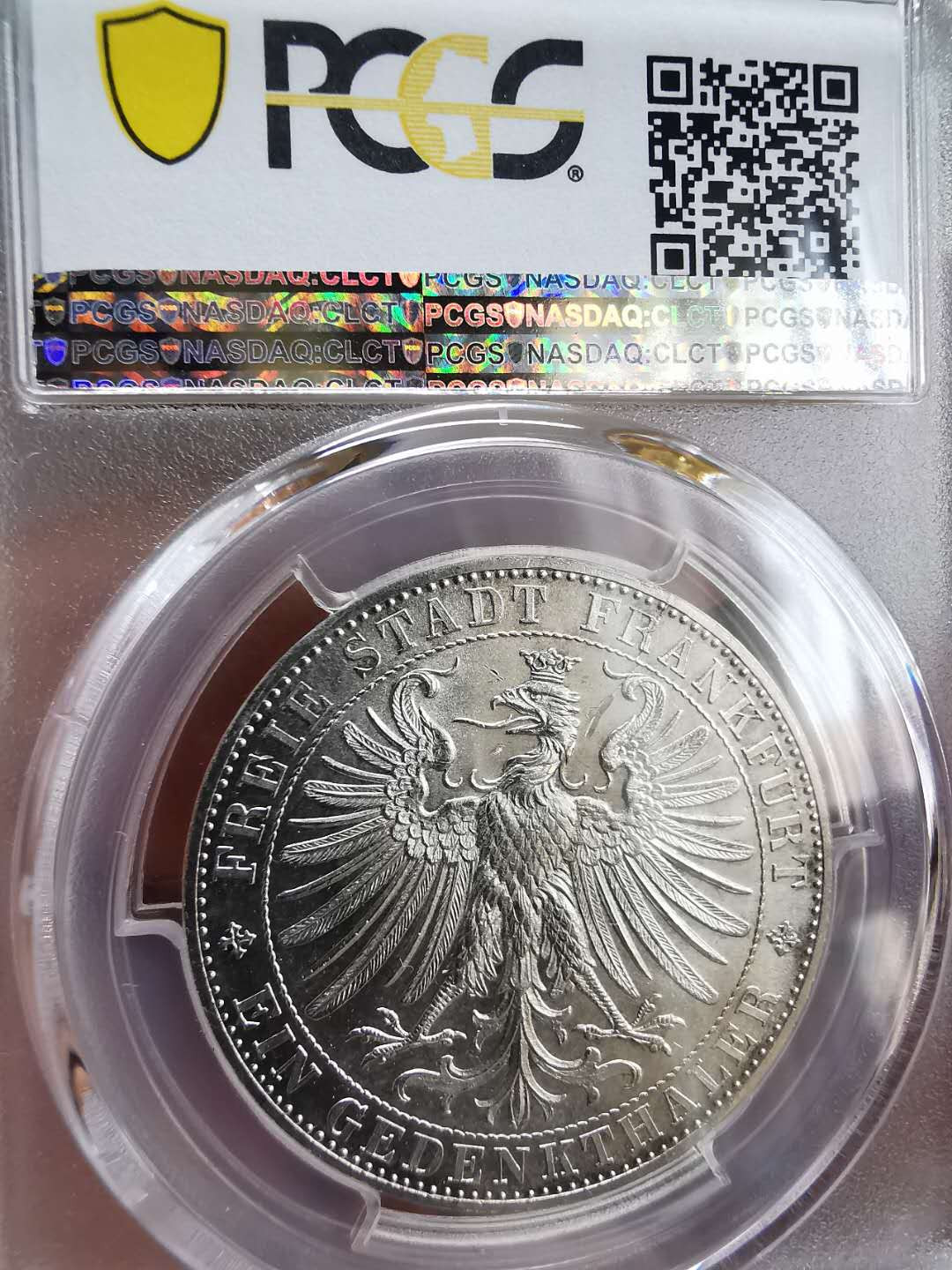 凡希社世界钱币微拍第一百十六期 1863法兰克福王子会议泰勒PCGS-MS63