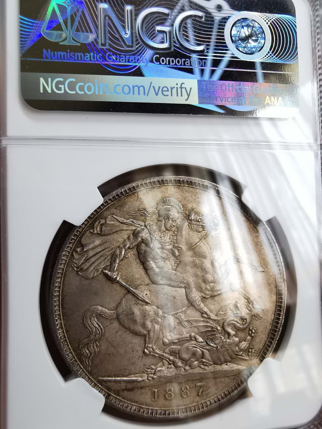 凡希社世界钱币微拍第一百十六期 1887老维马剑NGC-UNCD