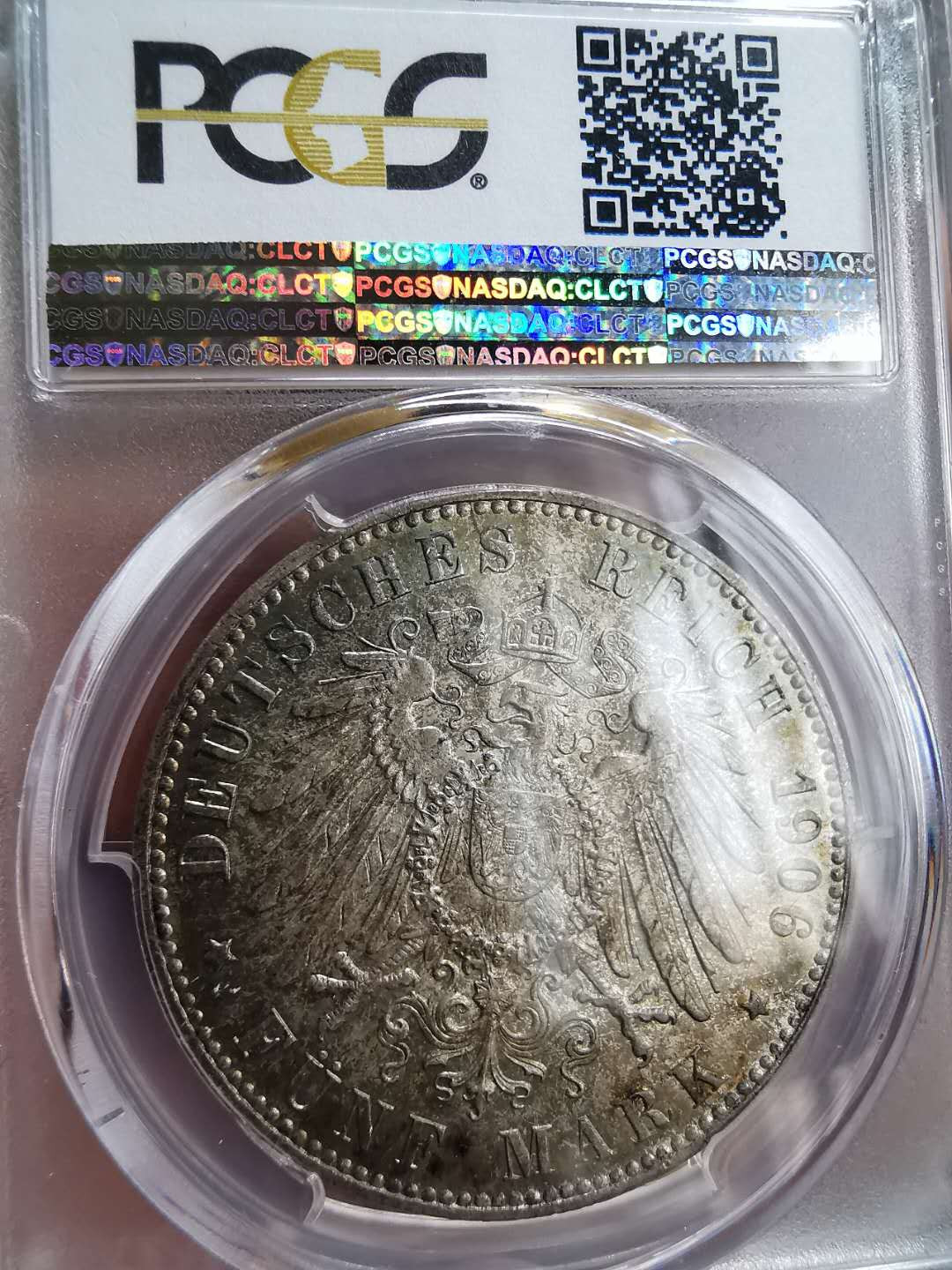 凡希社世界钱币微拍第一百十六期 稀！1906J不来梅5马克PCGS-MS66+顶级品！
