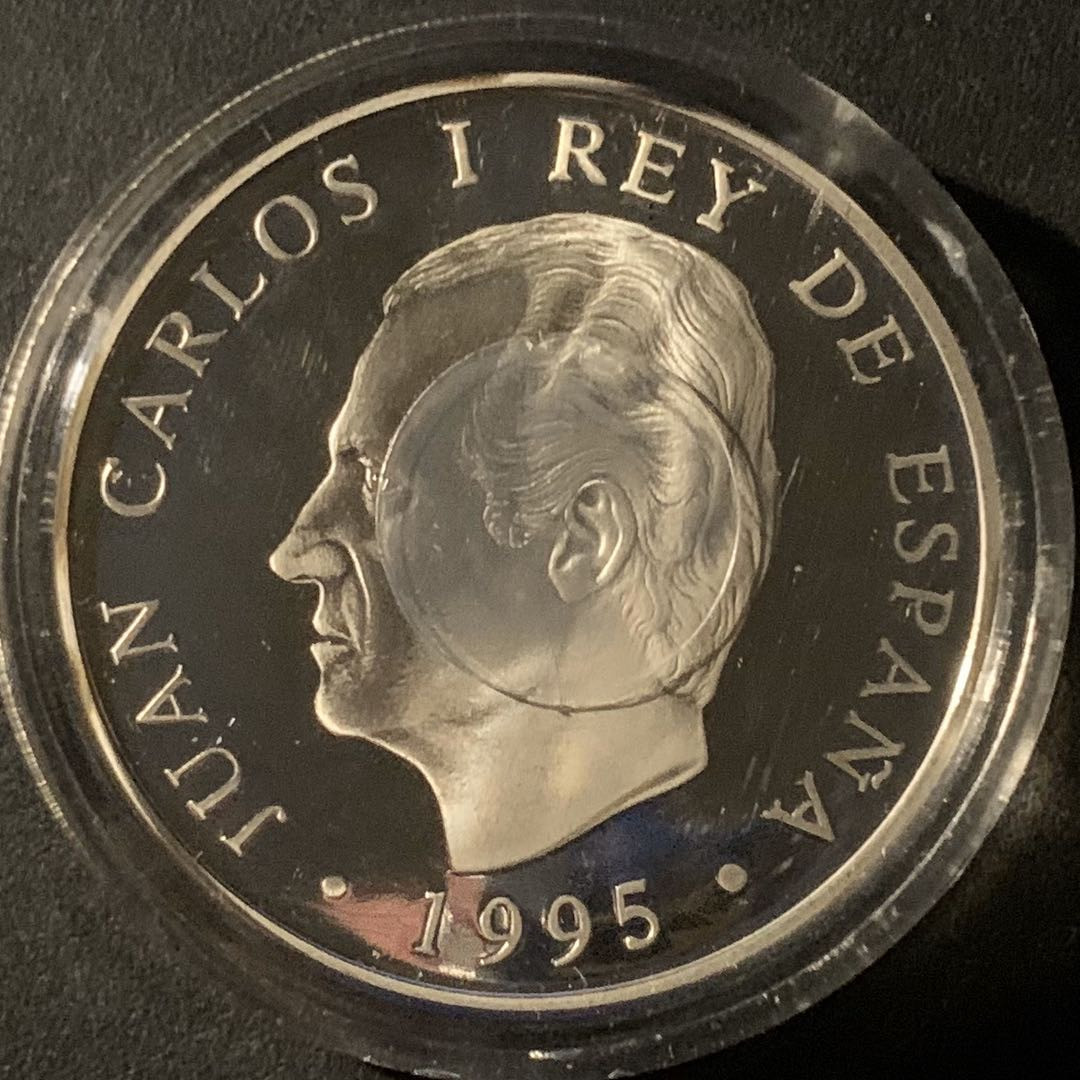 紫瑗钱币—微拍第50期  西班牙 1995年 动物系列 公鸡 2000比塞塔 27克 0.925银 精制