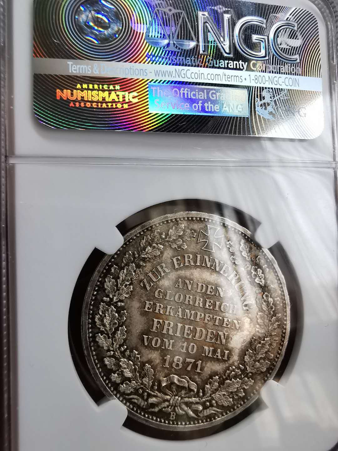 凡希社世界钱币微拍第一百十六期 荐！1871不来梅胜利泰勒NGC-MS65高分收藏级！