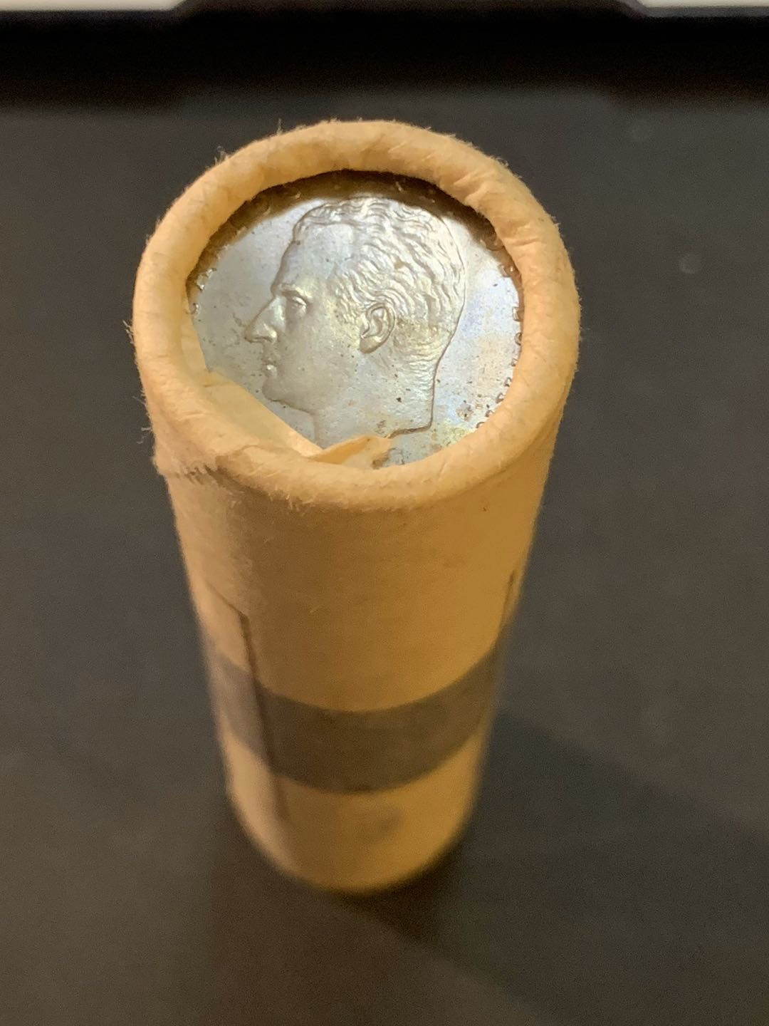 紫瑗钱币—微拍第50期  西班牙 1975年 胡安 卡洛斯 5比塞塔 白铜 50枚整卷