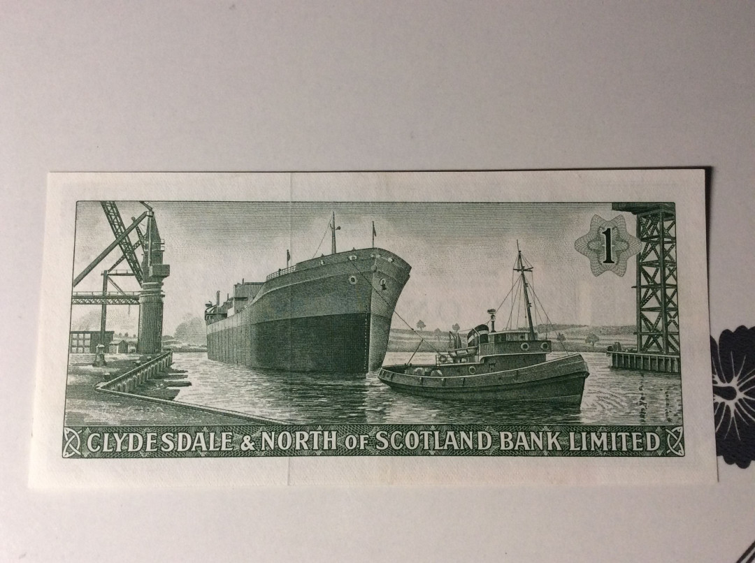 【收藏联盟】第133期拍卖——别墅和花园（共50拍） 苏格兰 1962年1镑 大船 品相如图