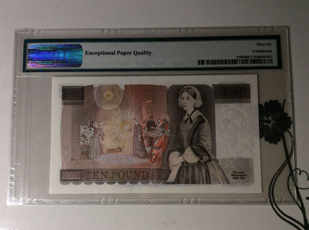 【收藏联盟】第133期拍卖——别墅和花园（共50拍） 英国 1980-84年 10镑 P379b PMG66EPQ 