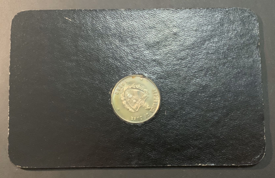 紫瑗钱币—微拍第51期 古巴 1982年 西拔牙世界杯 1比索 镍币 德国原装卡